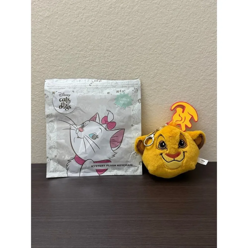 Disney Cats & Dogs Blind Bag Plush Keychain - Simba